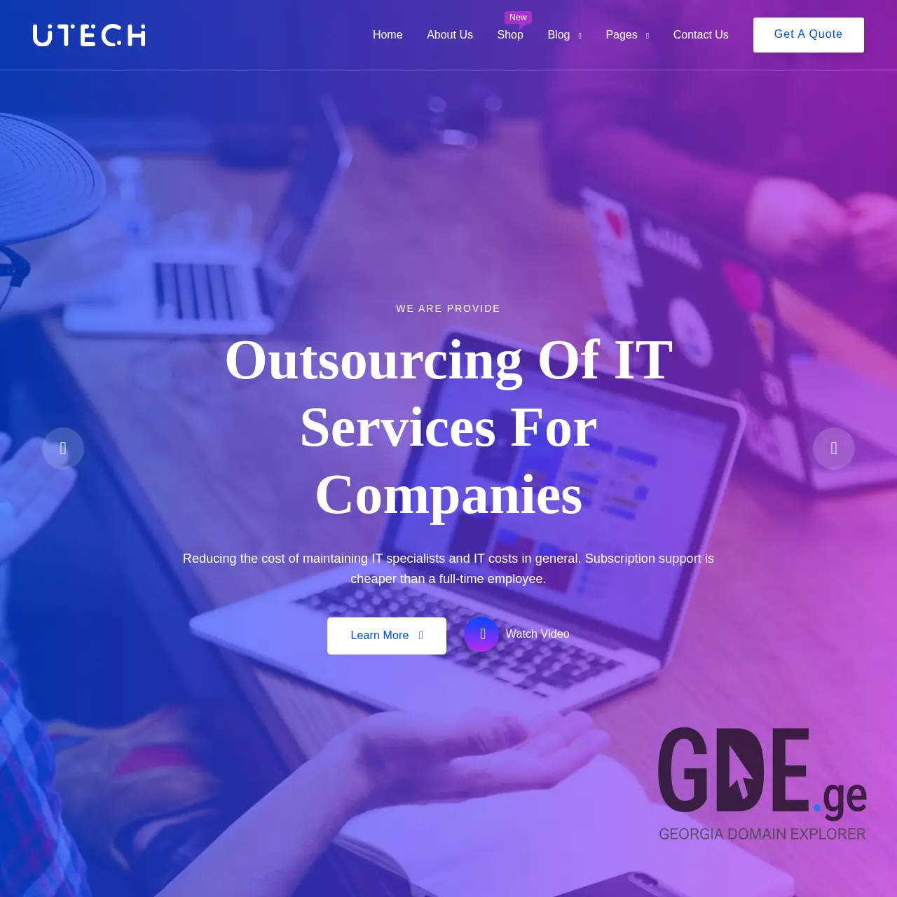 Screenshot of the site cloudadmin.ge at 2025-12-07