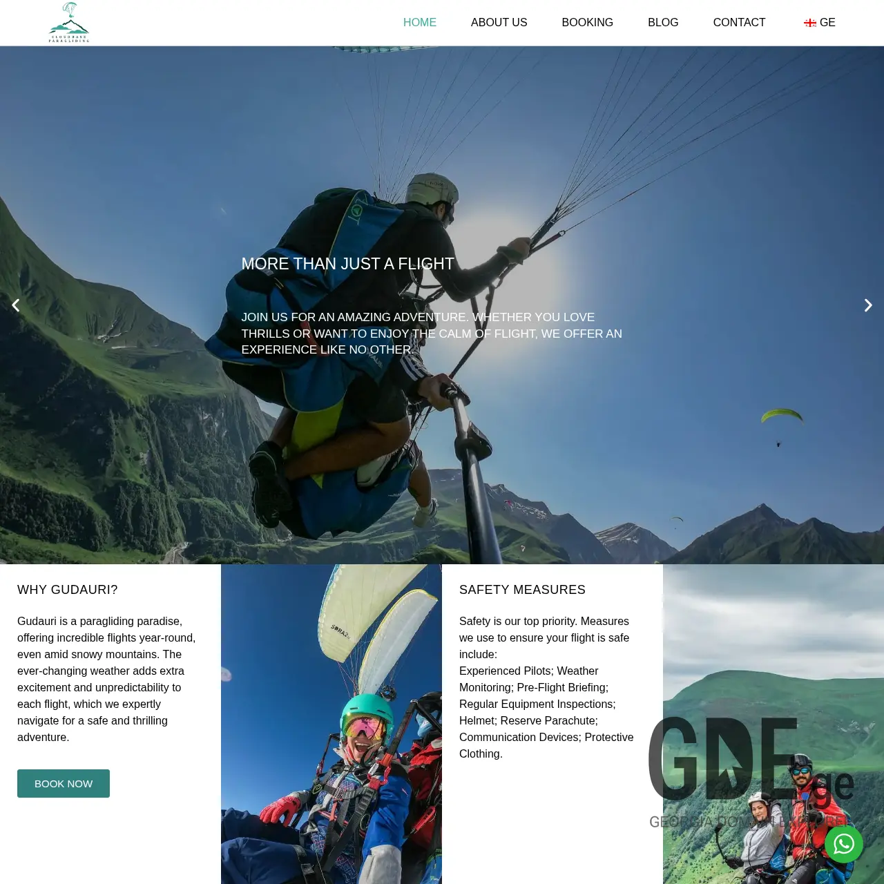 Screenshot of the site cloudbase.ge at 2025-12-07