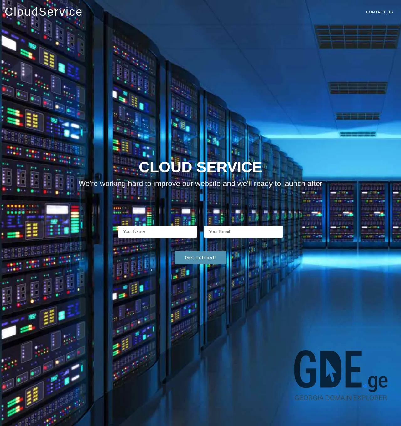 Screenshot of the site cloudservice.ge at 2025-11-30