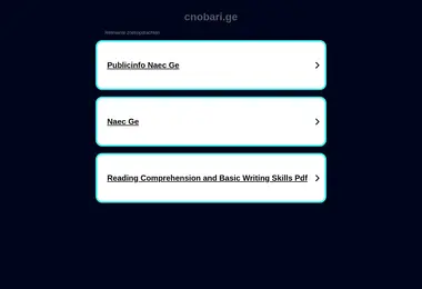 Screenshot of cnobari.ge