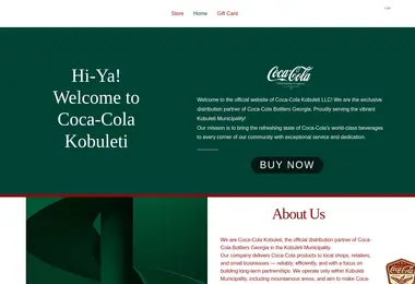 Screenshot of cocacolakobuleti.ge