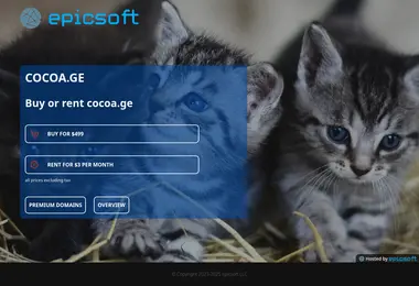 Screenshot of cocoa.ge