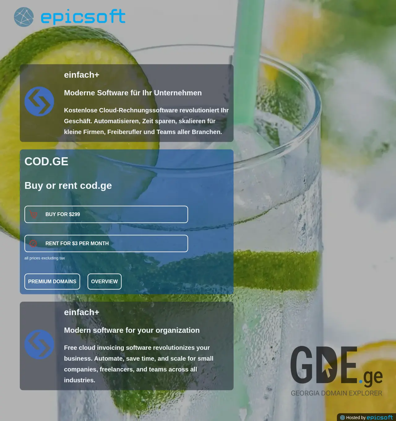 Screenshot of the site cod.ge at 2025-11-30