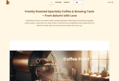 coffeepoint.ge-ის ეკრანის სურათი