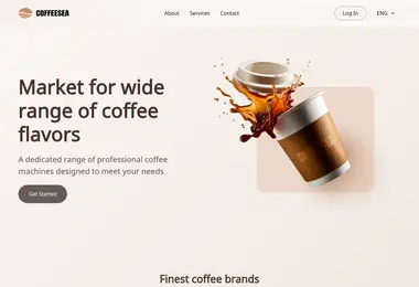 coffeesea.ge-ის ეკრანის სურათი