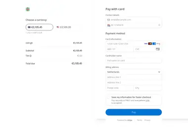 Screenshot of coin.ge