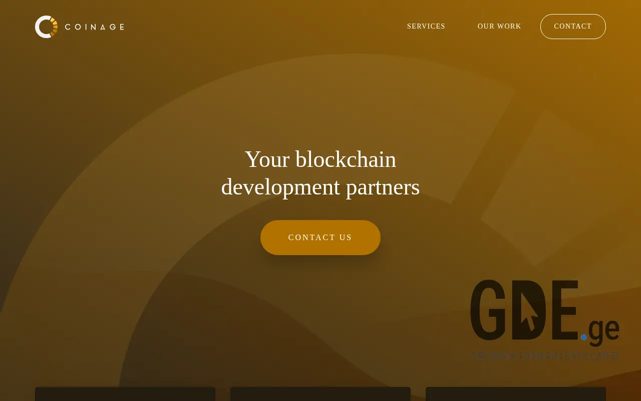 Screenshot of the site coina.ge at 2025-11-27