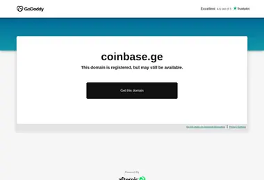 Screenshot of coinbase.ge