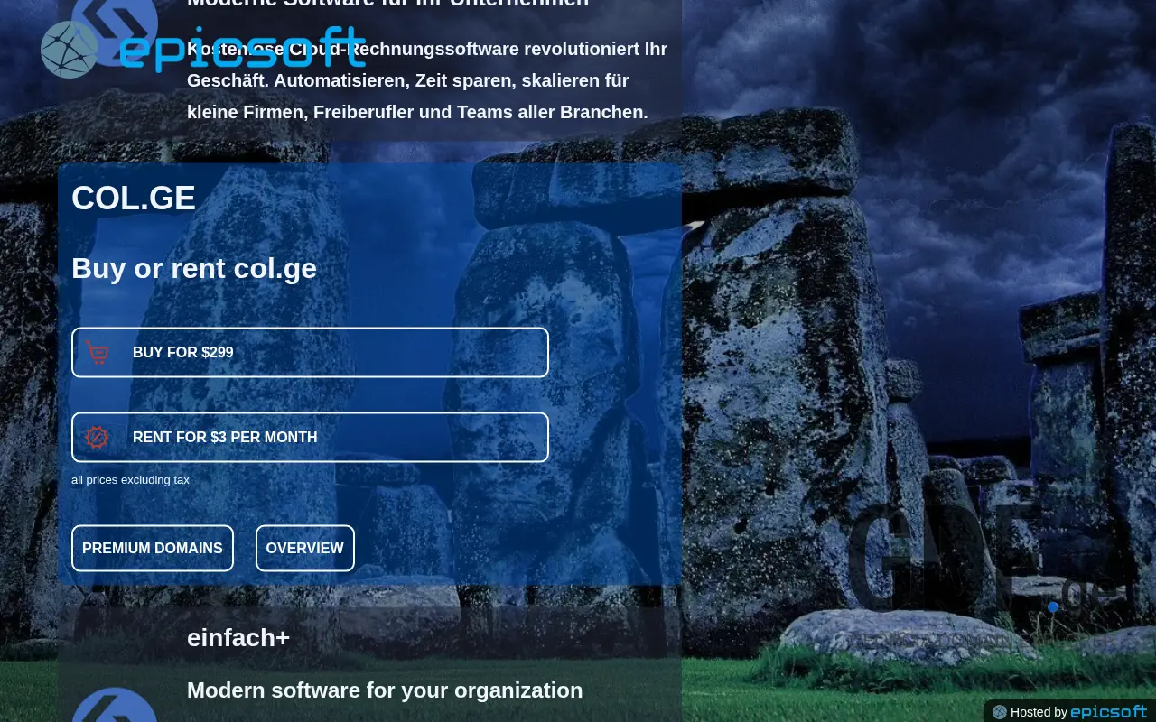Screenshot of the site col.ge at 2025-11-27
