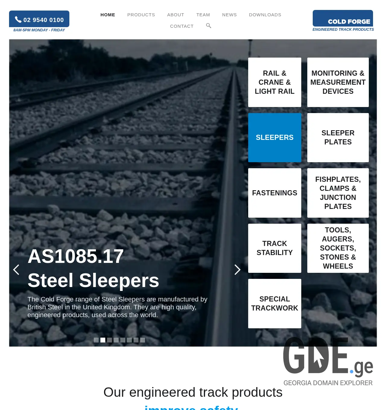 Screenshot of the site coldfor.ge at 2025-11-30