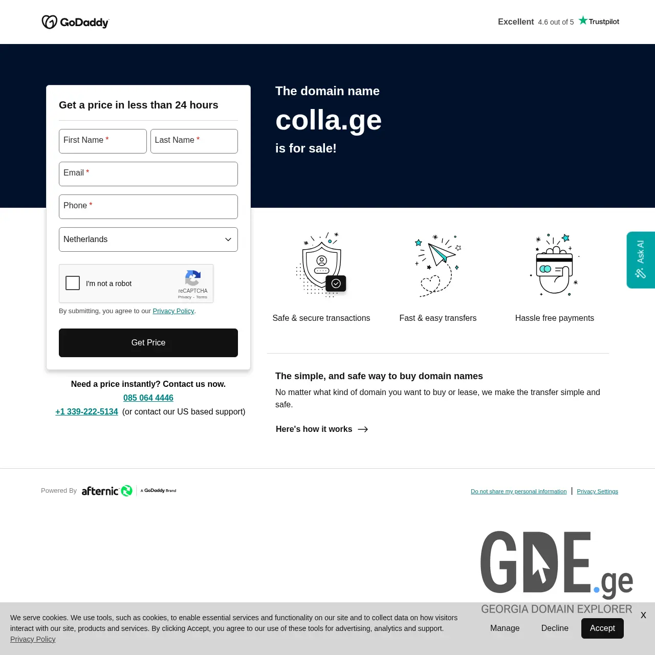 Screenshot of the site colla.ge at 2025-12-19