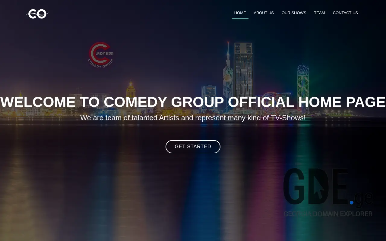 Screenshot of the site comedygroup.ge at 2025-11-27