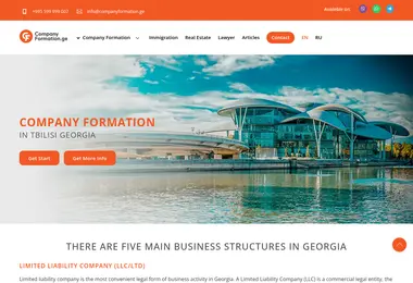 Screenshot of companyformation.ge