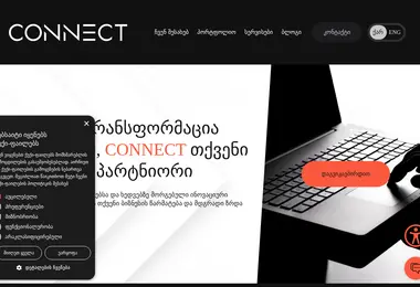 Screenshot of connect.ge