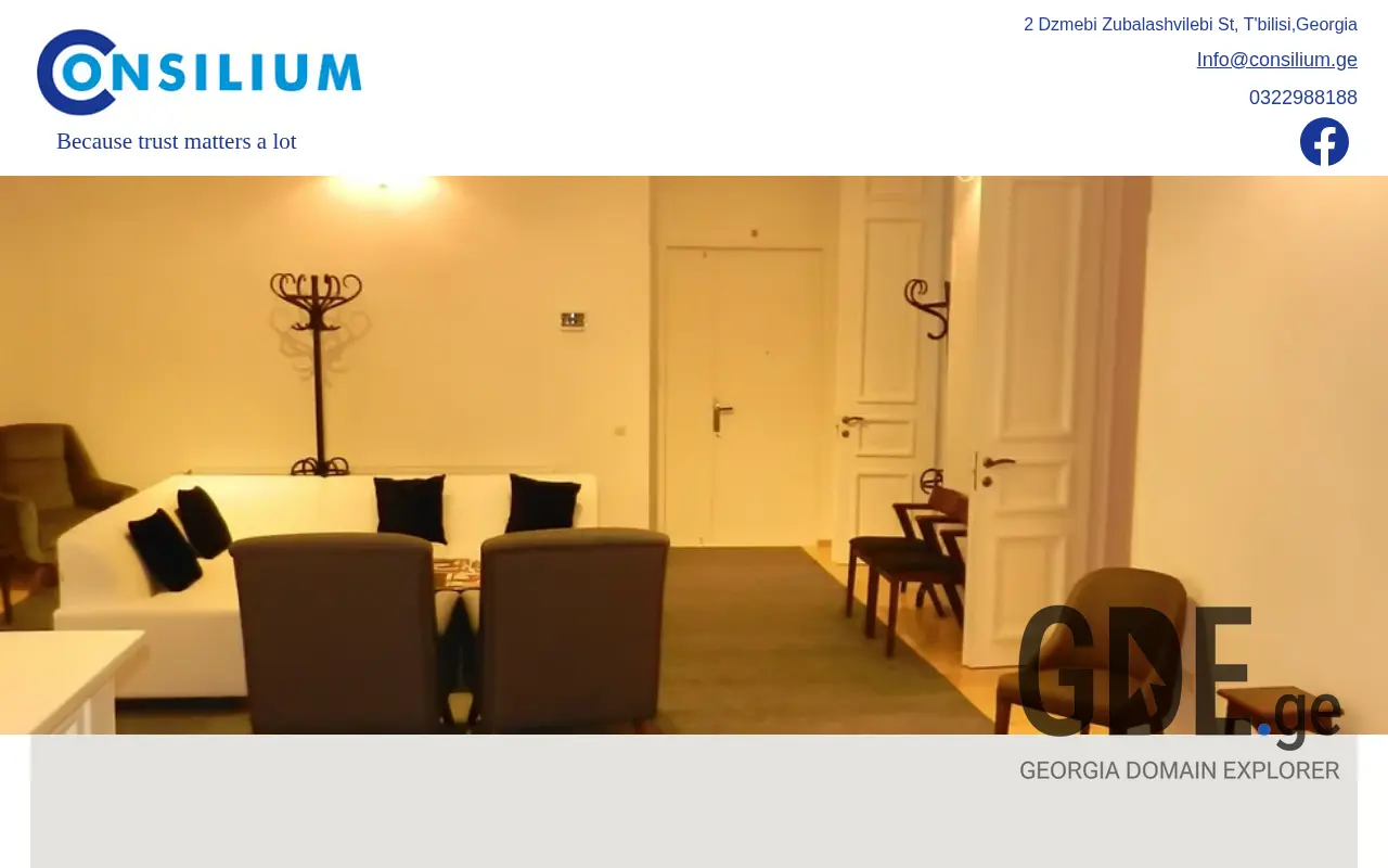 Screenshot of the site consilium.ge at 2025-11-27