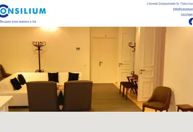 Screenshot of consilium.ge