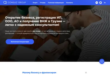 Скриншот consultgroup.ge