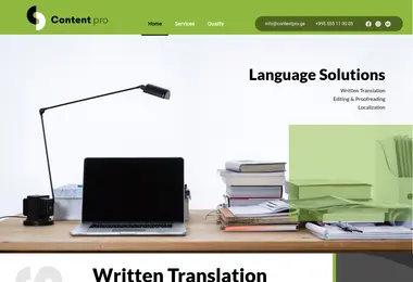 Screenshot of contentpro.ge