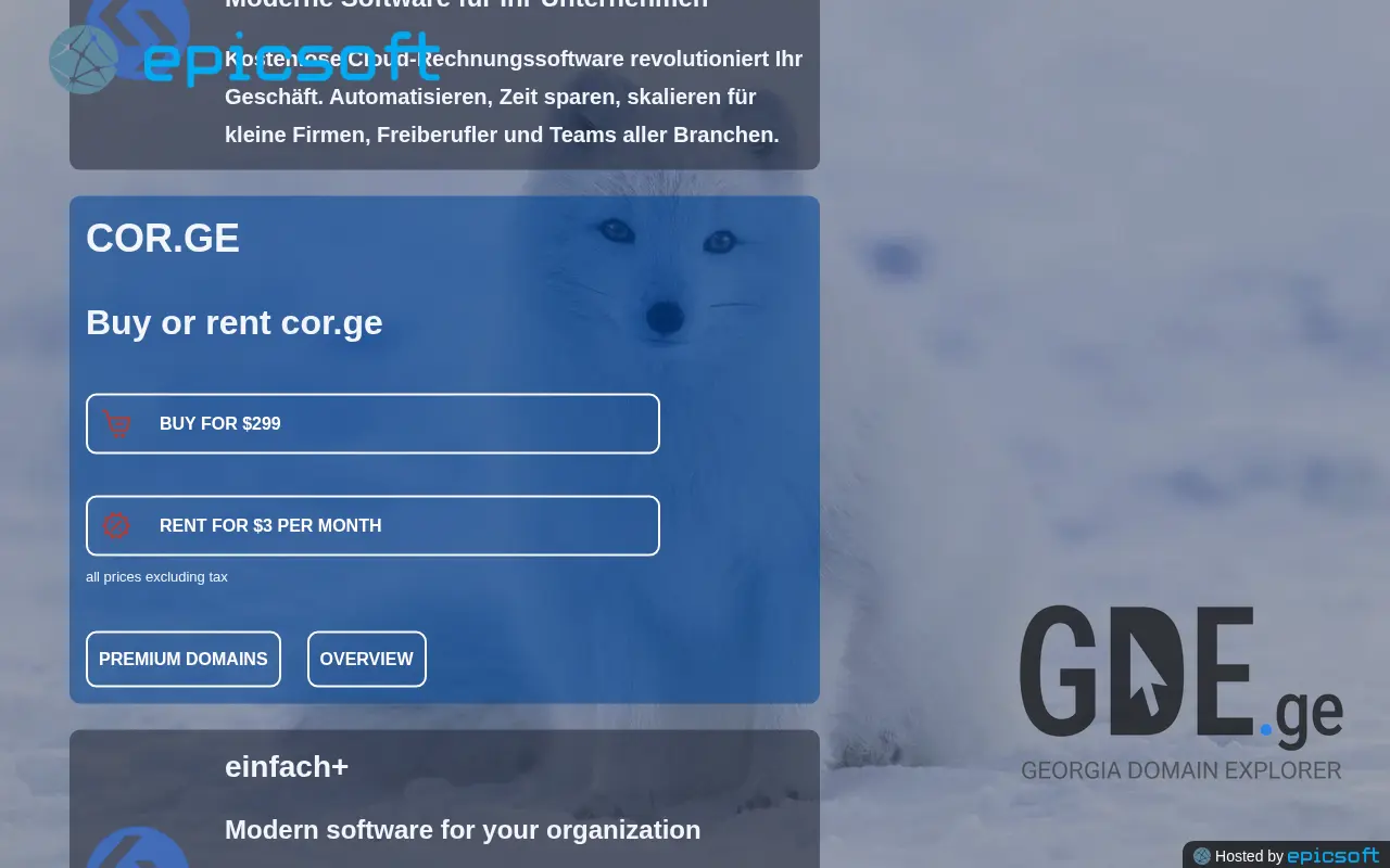 Screenshot of the site cor.ge at 2025-11-27