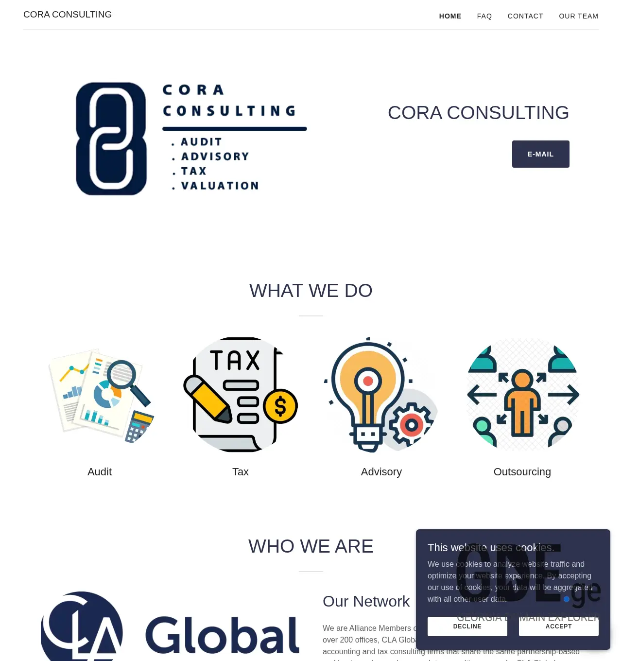 Screenshot of the site cora.ge at 2025-11-30