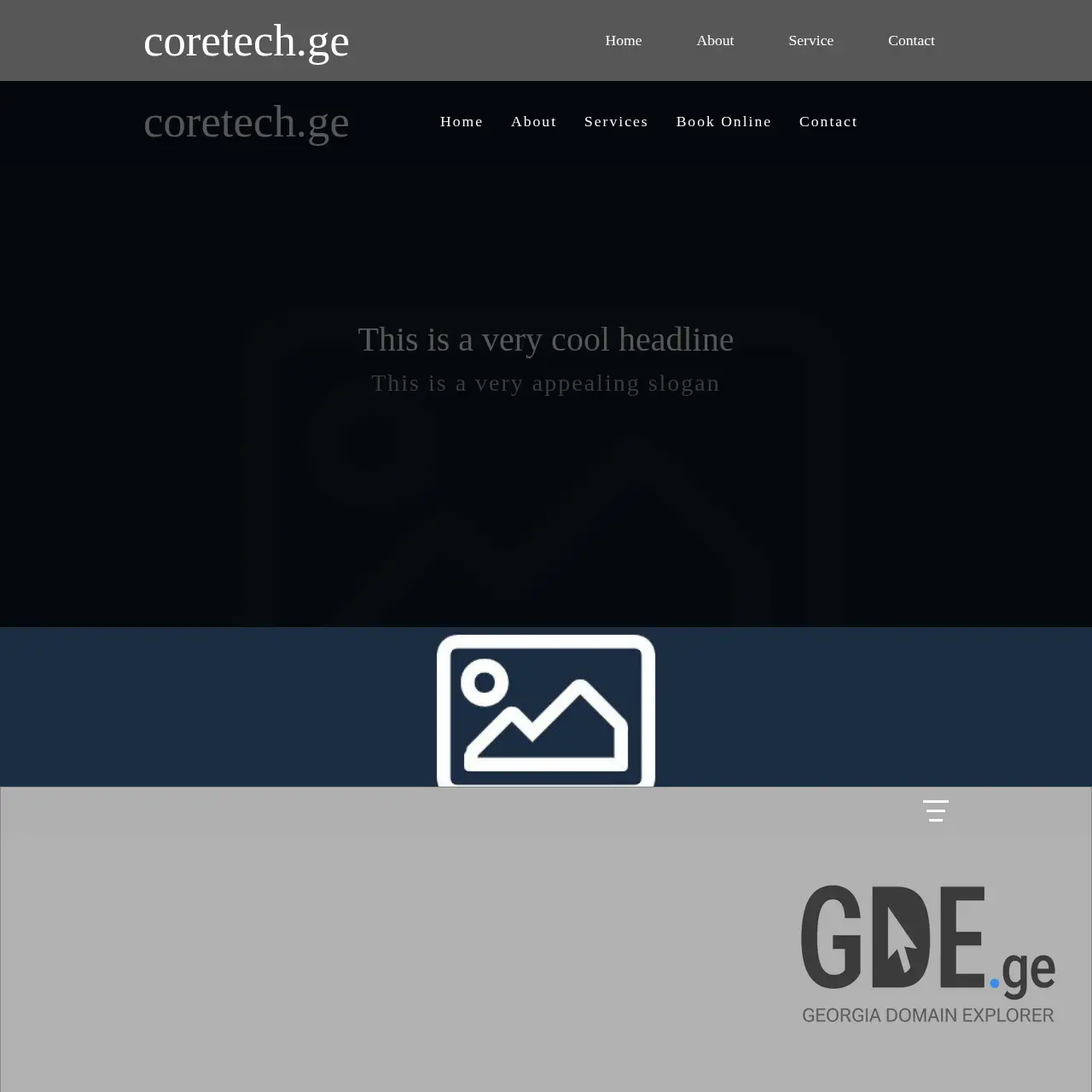 Screenshot of the site coretech.ge at 2026-02-16
