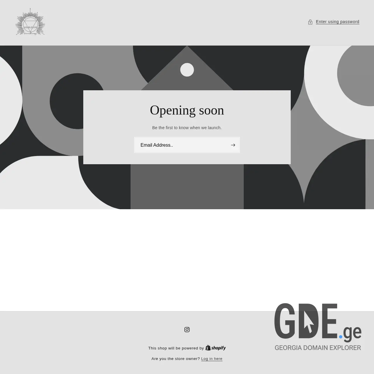 Screenshot of the site cosmicrocks.ge at 2025-12-07