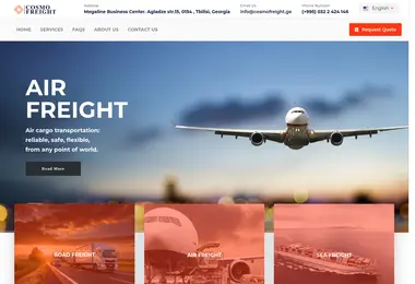 Скриншот cosmofreight.ge