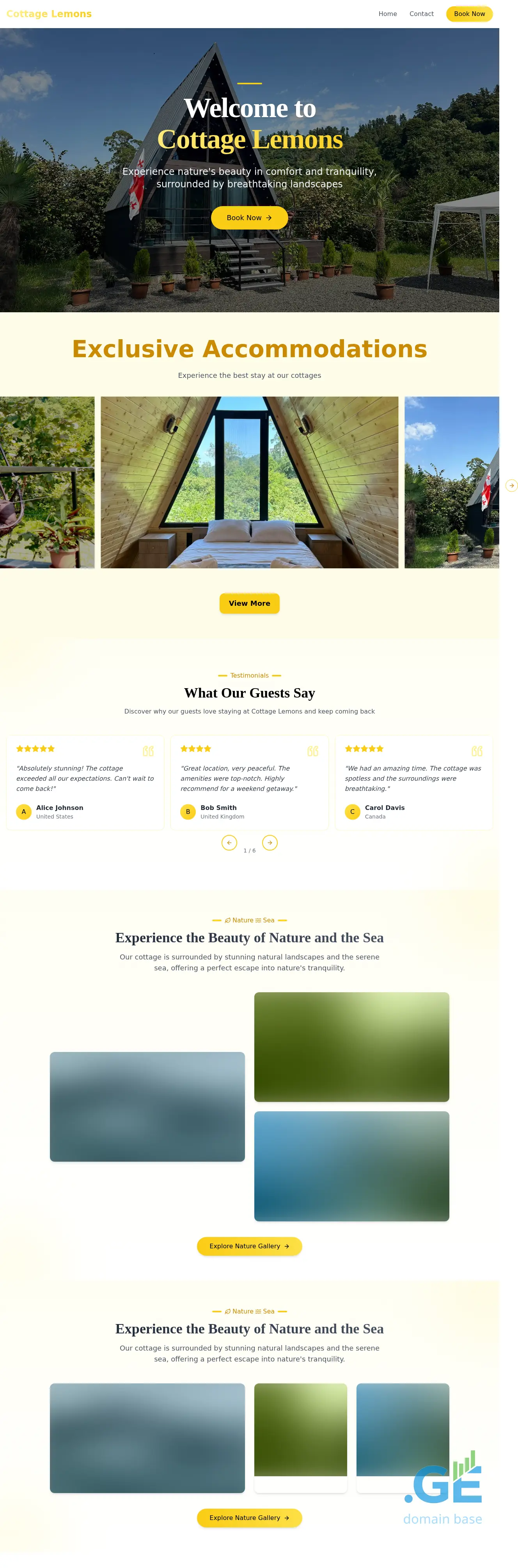 Screenshot of the site cottagelemons.ge at 2025-10-05