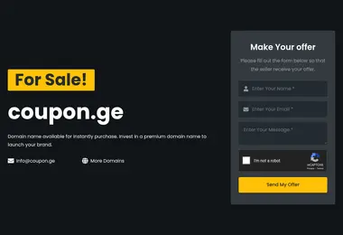 Screenshot of coupon.ge