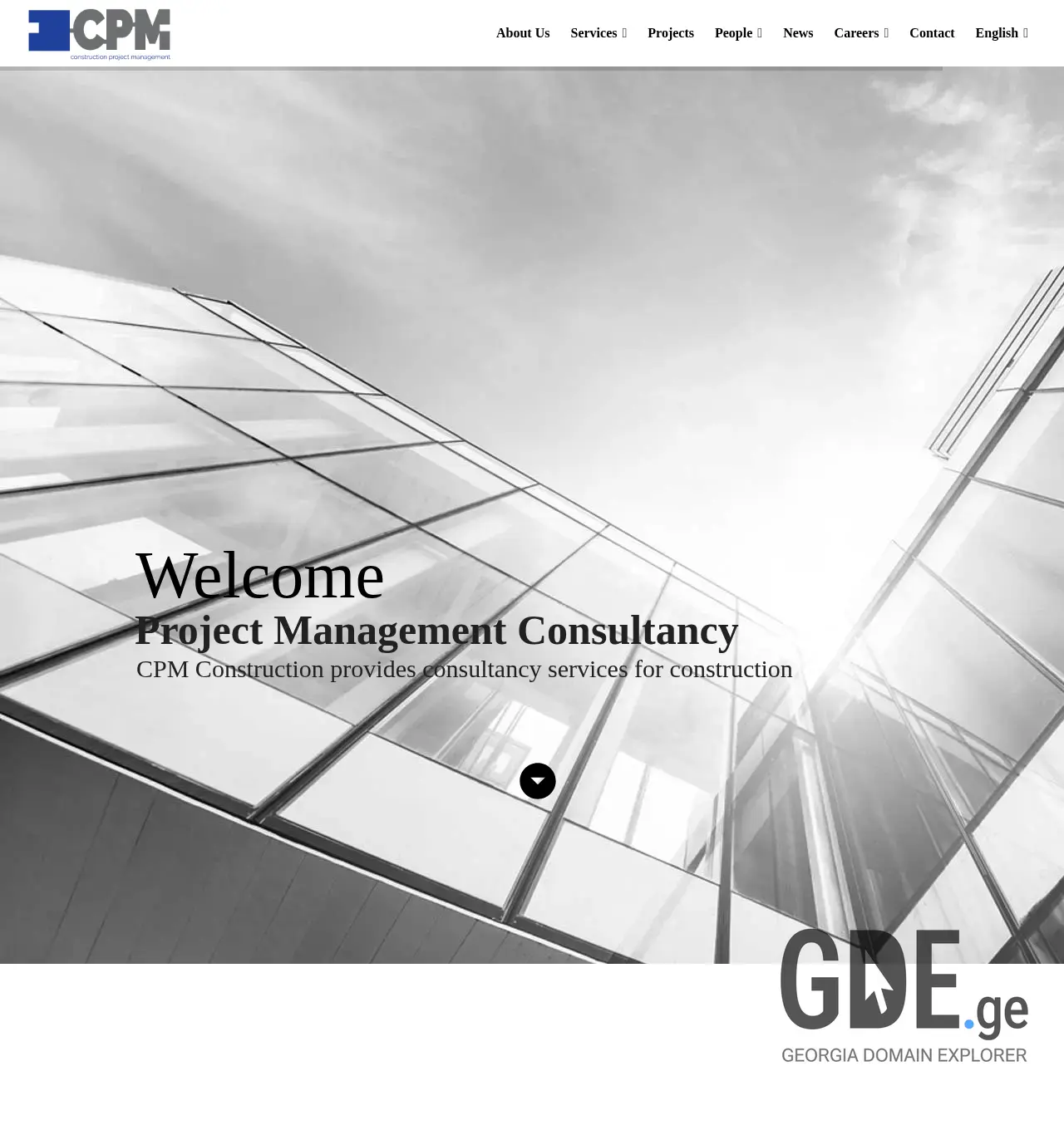 Screenshot of the site cpm.ge at 2025-12-06