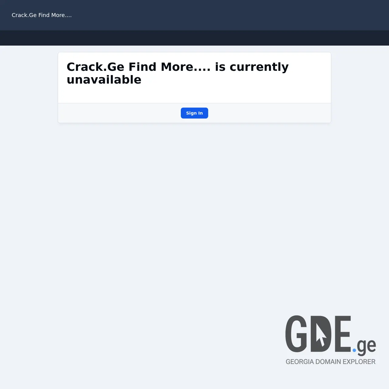 Screenshot of the site crack.ge at 2025-12-19