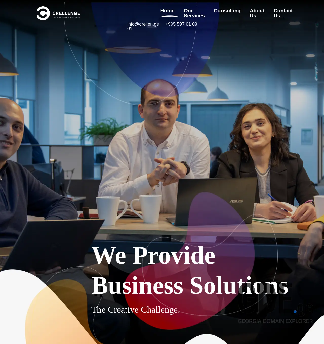 Screenshot of the site crellen.ge at 2025-11-30