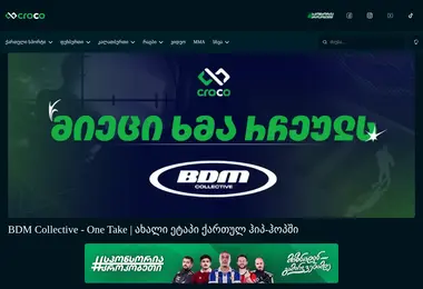 Screenshot of croco-flowflow.ge