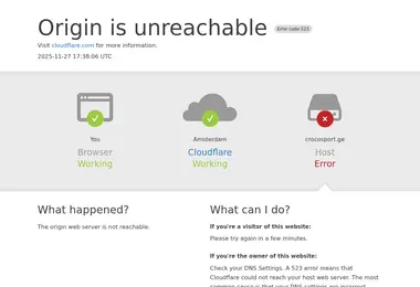 Скриншот crocosport.ge