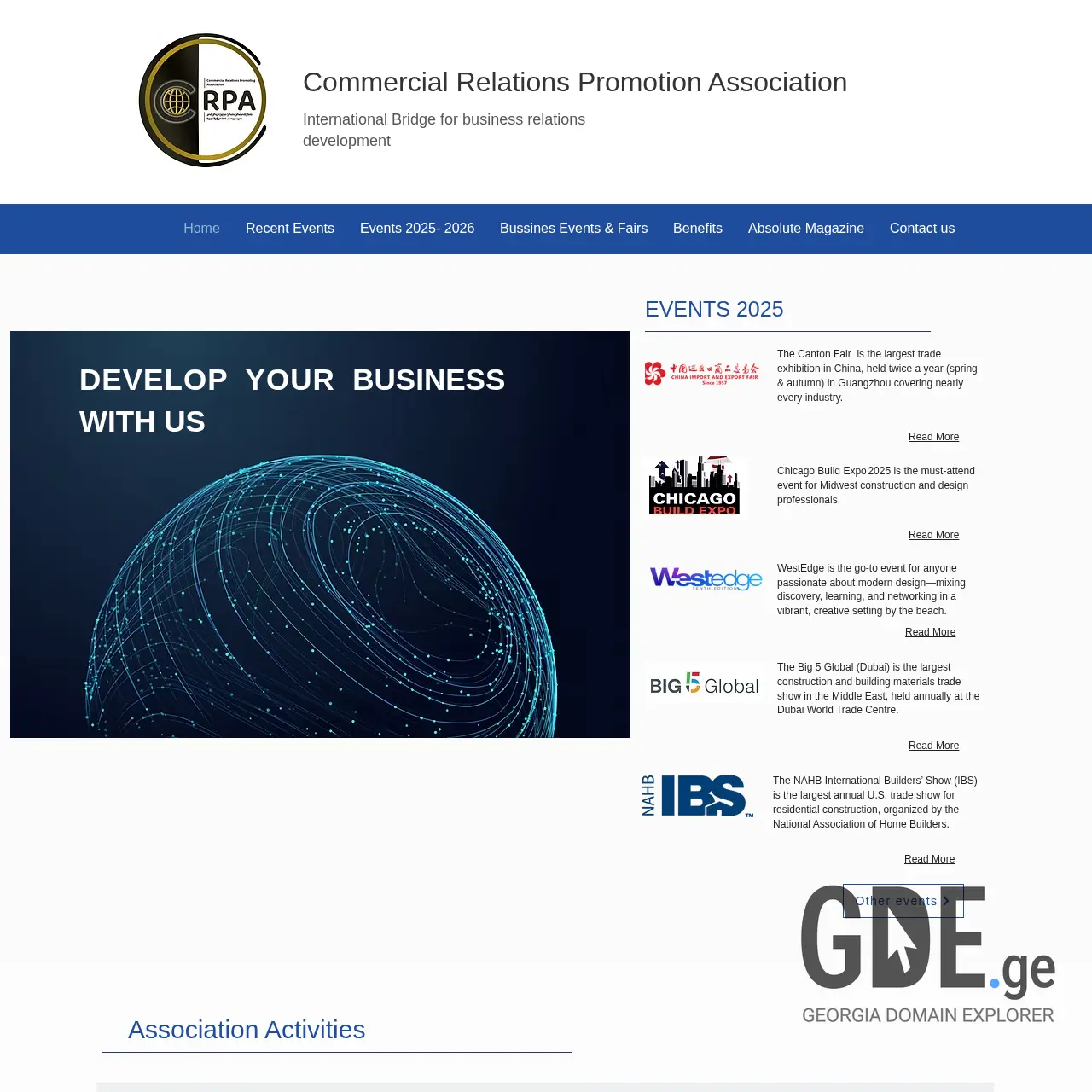 Screenshot of the site crpa.ge at 2025-12-07