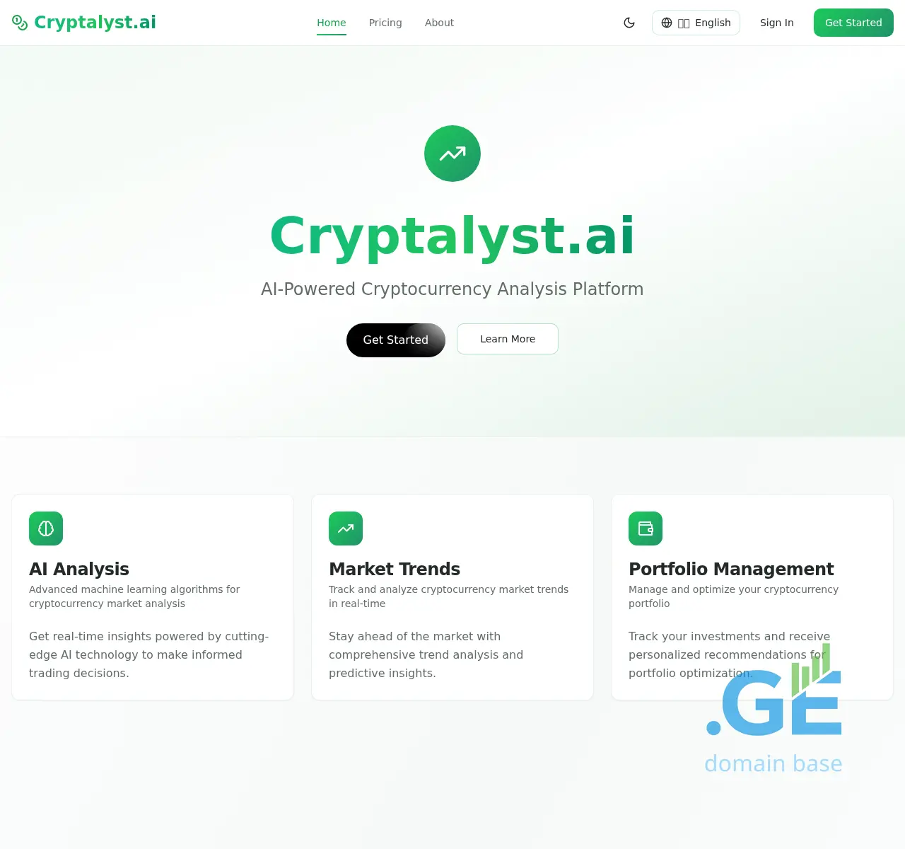 Screenshot of the site cryptalyst.ge at 2025-11-22