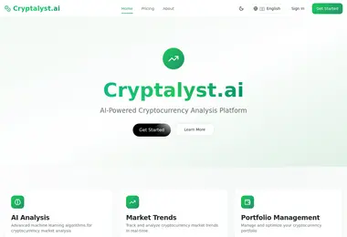 Screenshot of cryptalyst.ge