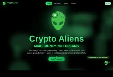 Screenshot of cryptoaliens.ge
