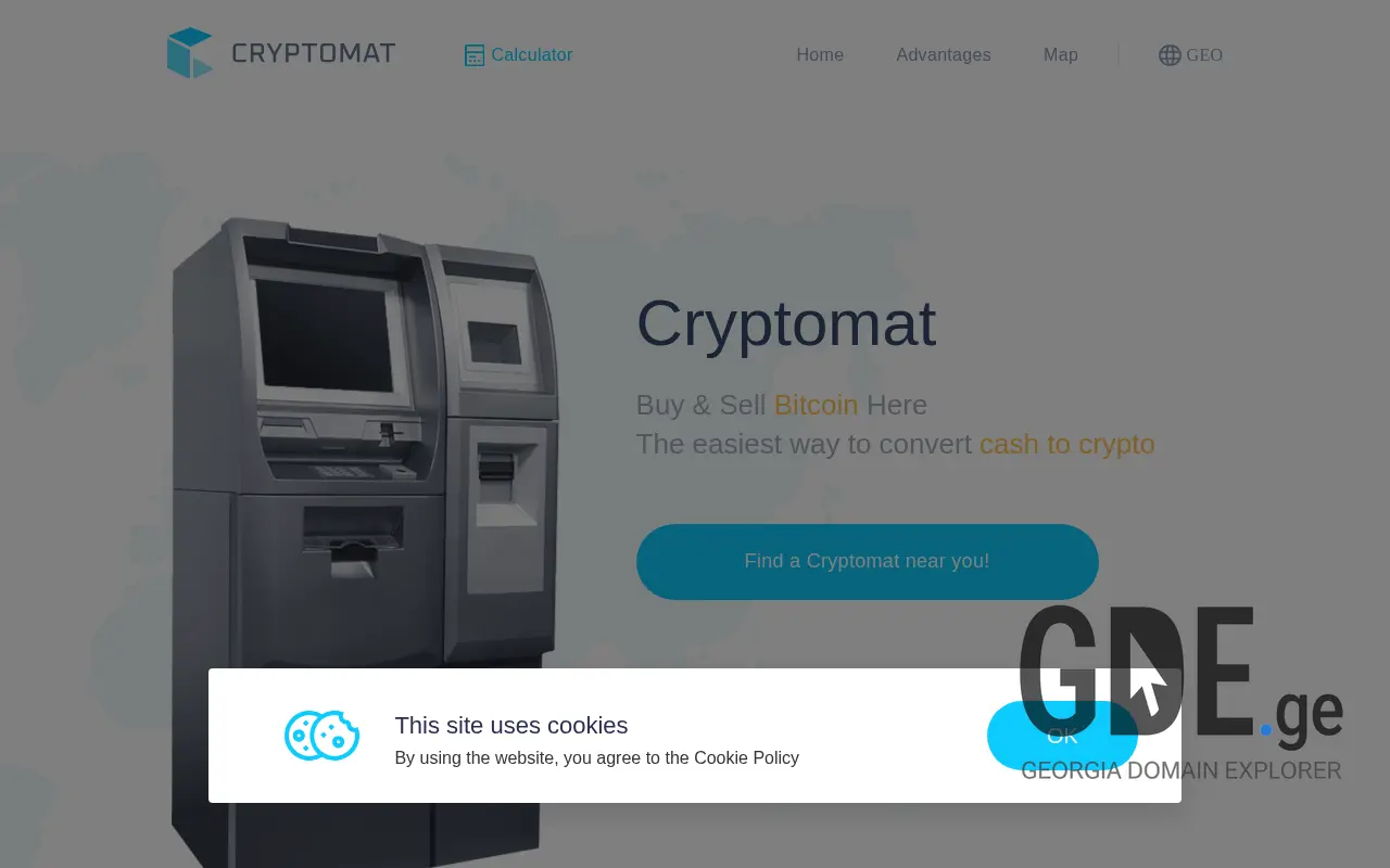 Screenshot of the site cryptomat.ge at 2025-11-27