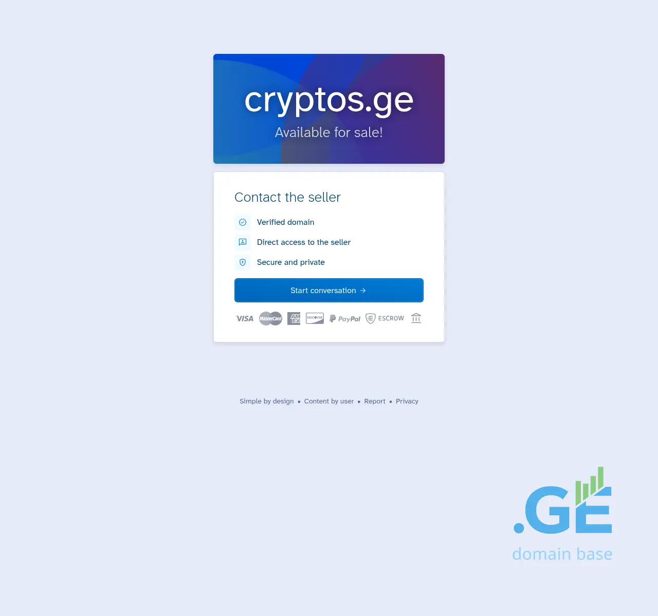 Screenshot of the site cryptos.ge