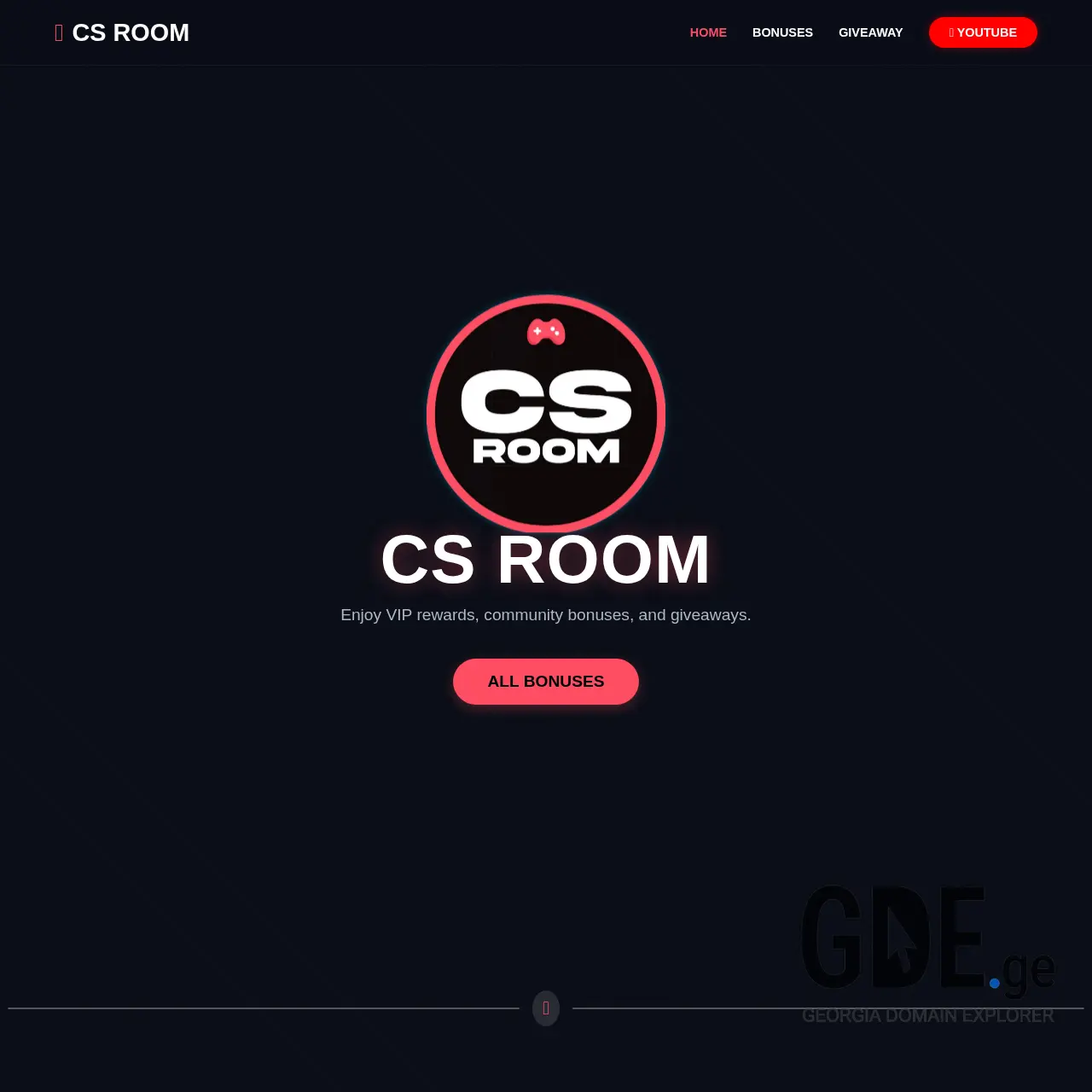 Screenshot of the site csroom.ge at 2026-01-21