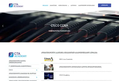 Скриншот ctaedu.ge