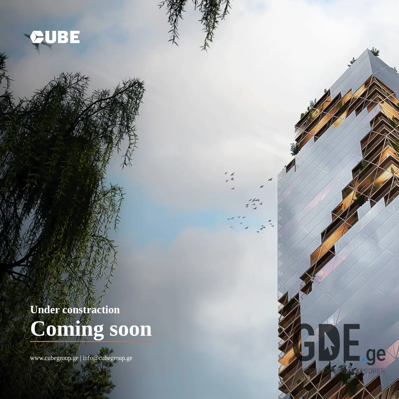 Screenshot of the site cubegroup.ge at 2025-12-07