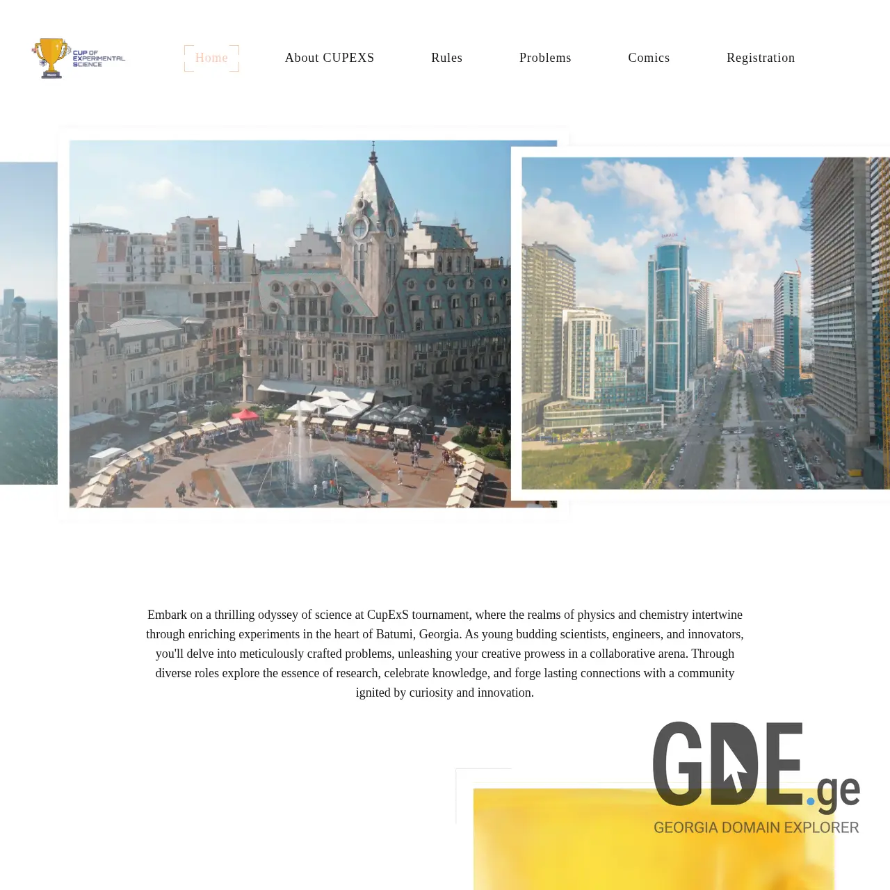 Screenshot of the site cupexs.ge at 2025-12-14