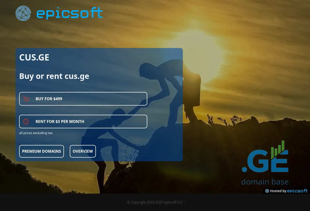 Screenshot of the site cus.ge at 2025-09-19