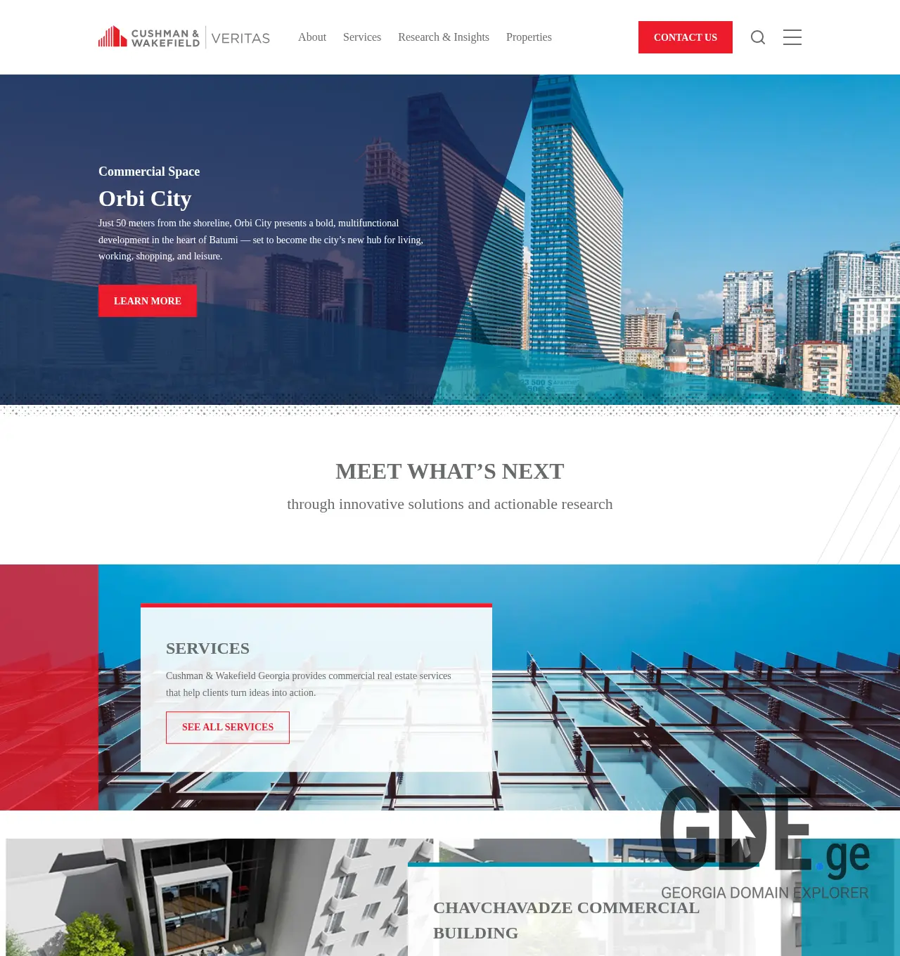 Screenshot of the site cushwake.ge at 2025-11-30
