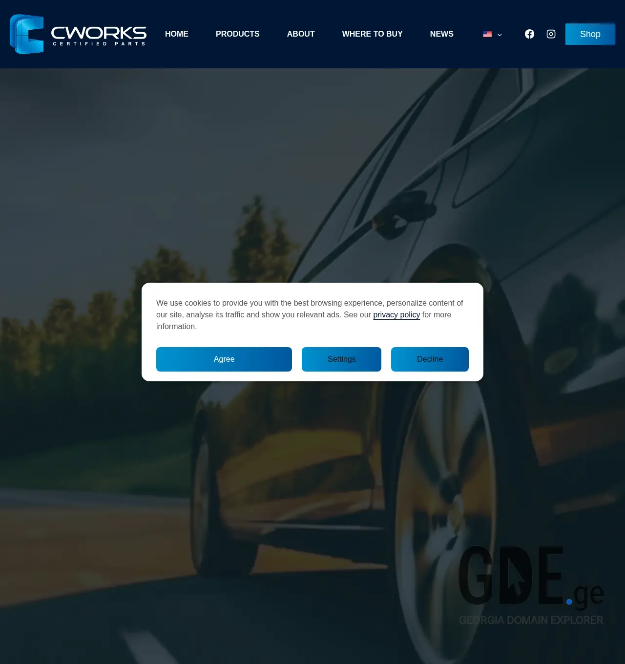 Screenshot of the site cworks.ge at 2025-11-30