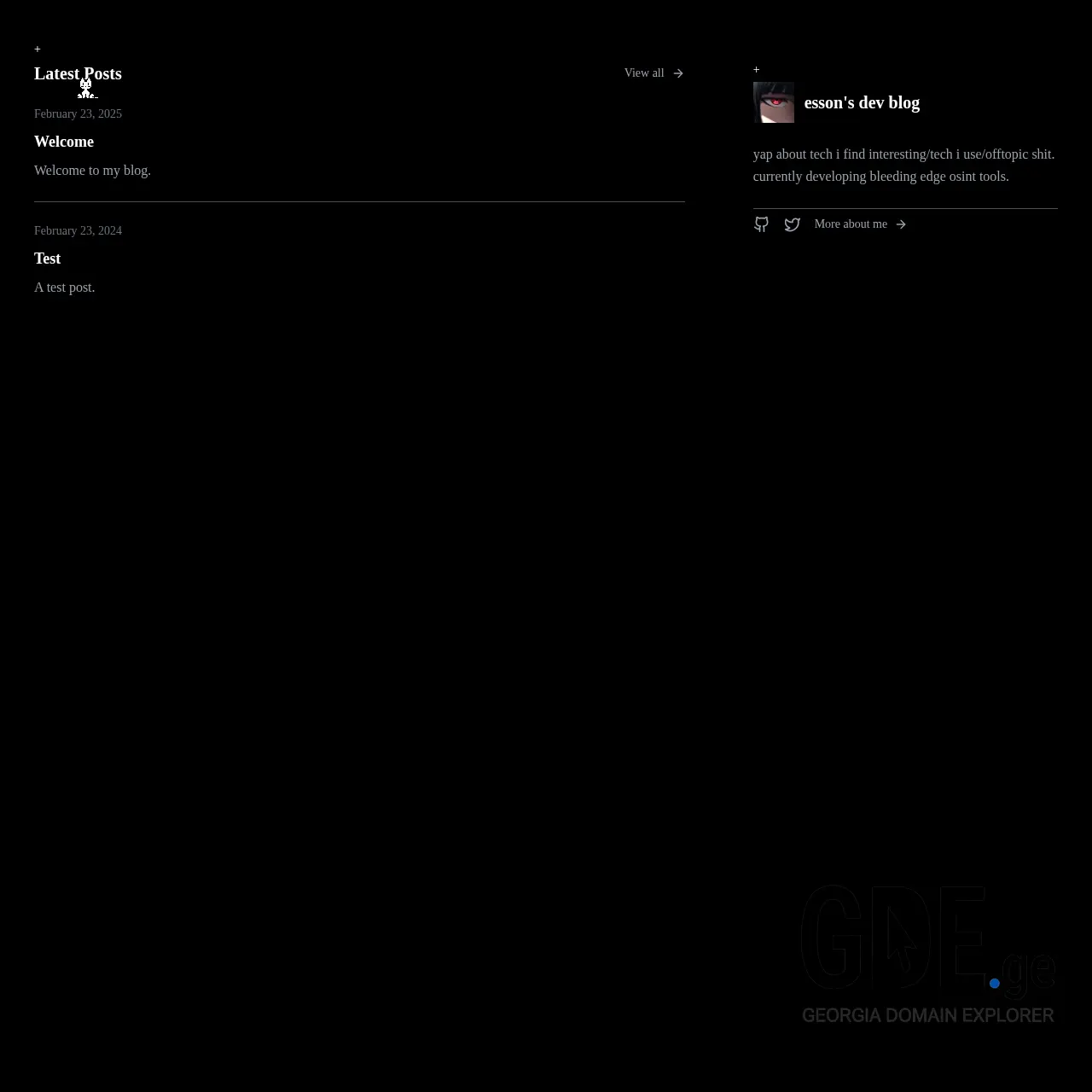 Screenshot of the site cyberespiona.ge at 2025-12-07