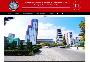 Screenshot of cybernetics.ge