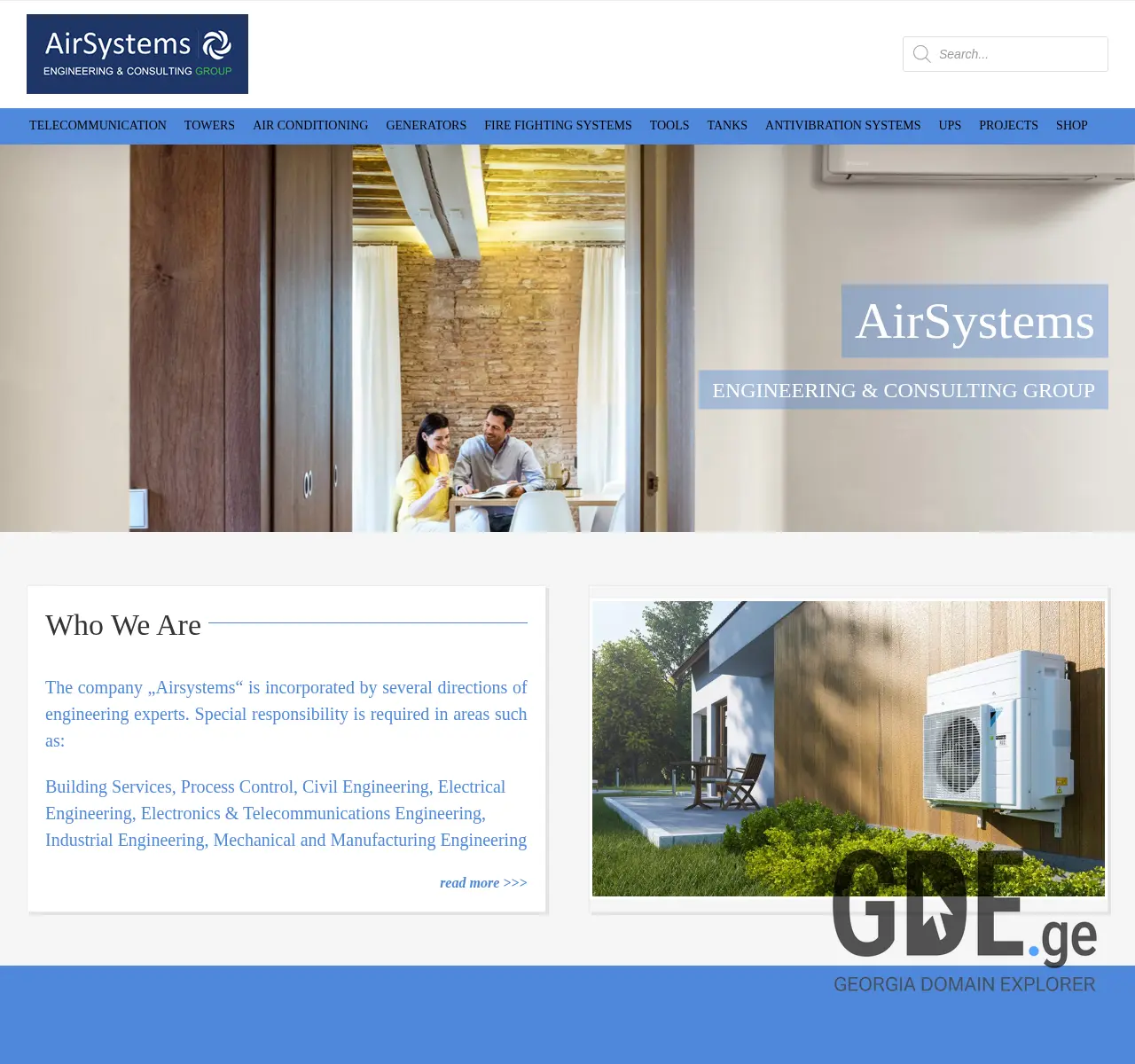 Screenshot of the site daikinhouse.ge at 2025-11-27